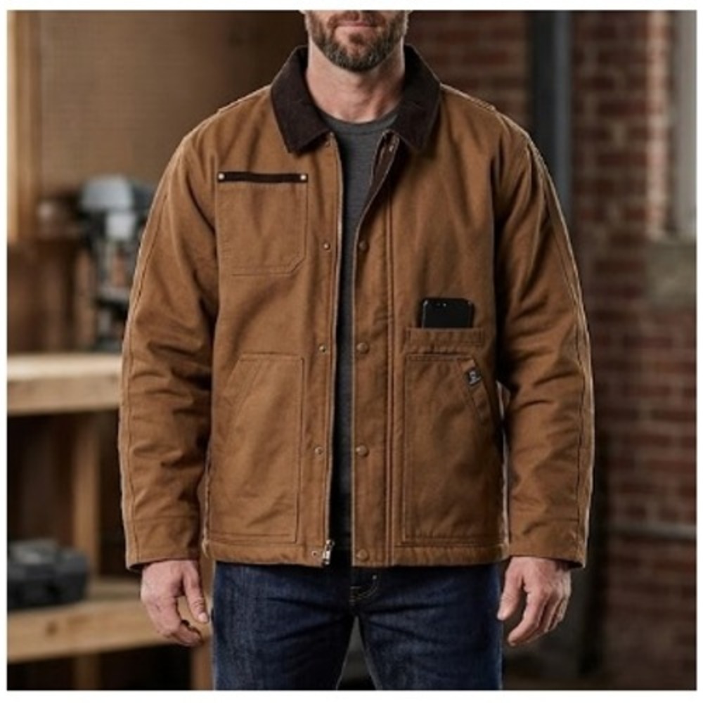Dri Duck Men's Saddle Insulated Work Classic Rambler Chore Coat Size L NWT
